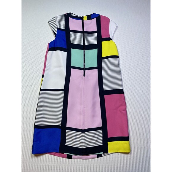 Kate Spade New York Claudette Dress Color Block Pastels Shift Cap Sleeve Size 8 - Picture 4 of 15
